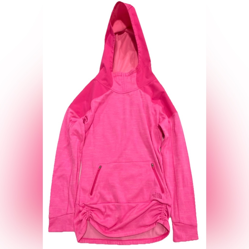 The North Face Pink Pullover Hoodie Inside Fleece Womens Small